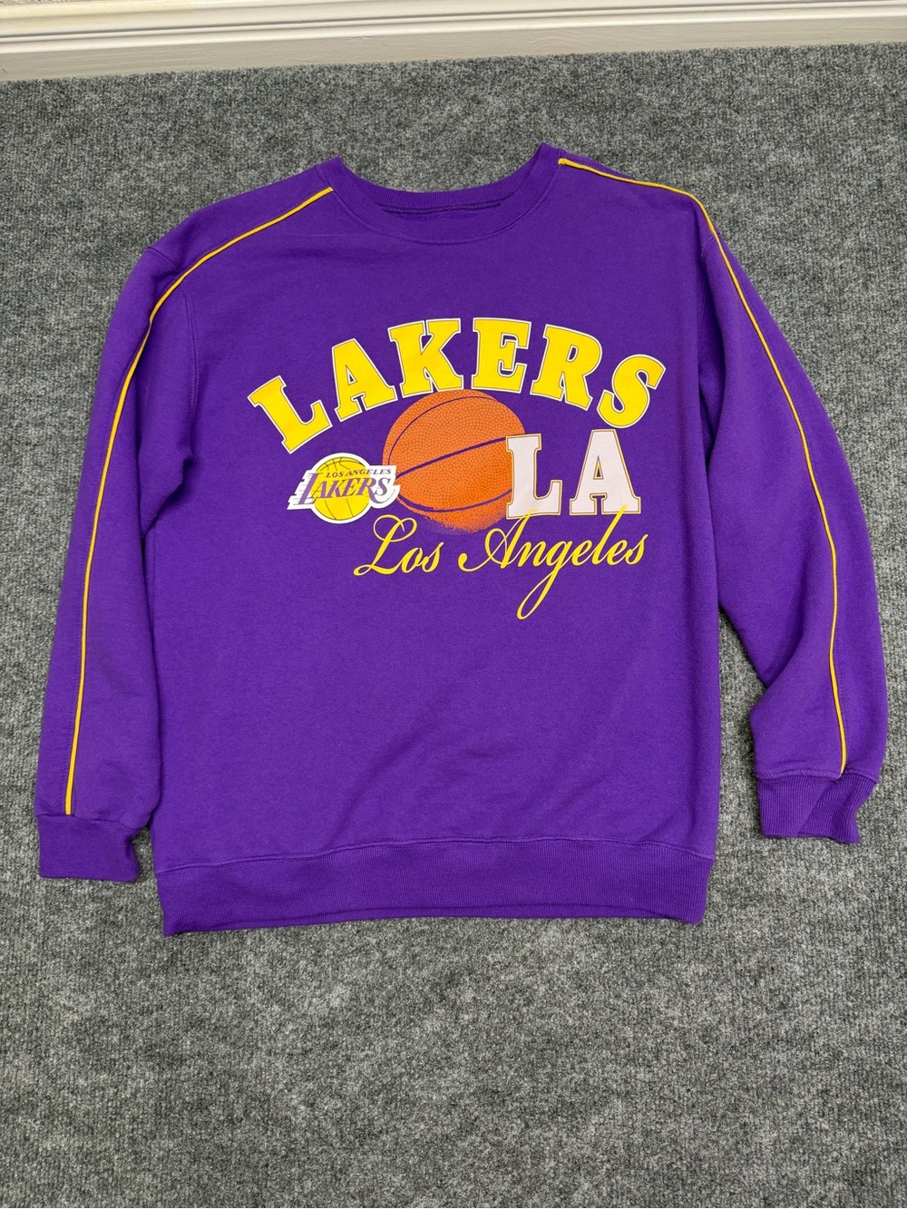 Los Angeles Lakers Purple Crewneck Sweatshirt